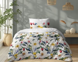 Pościel Bawełniana 220x200 + 2x70x80 Komplet 3cz 100% Bawełna