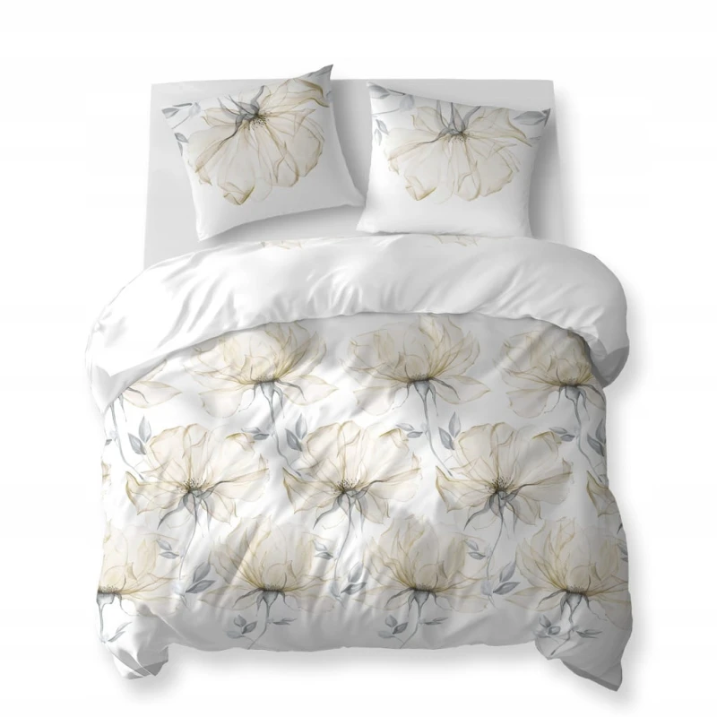 Pościel Bawełniana 220x200 + 2x70x80 Komplet 3cz 100% Bawełna