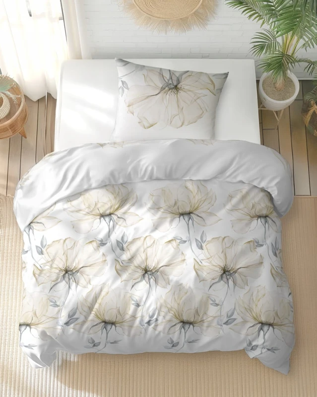 Pościel Bawełniana 220x200 + 2x70x80 Komplet 3cz 100% Bawełna