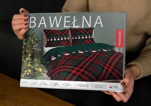 Pościel 160x200 100% Bawełna 3cz – Świąteczna Skrzaty
