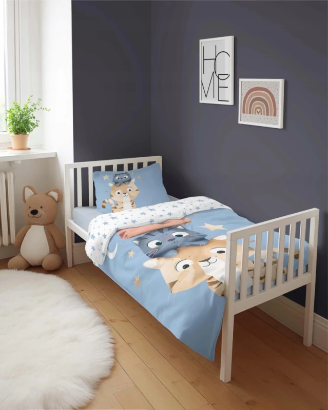 Pościel niemowlęca Bawełniana 90cm x 120cmKotki