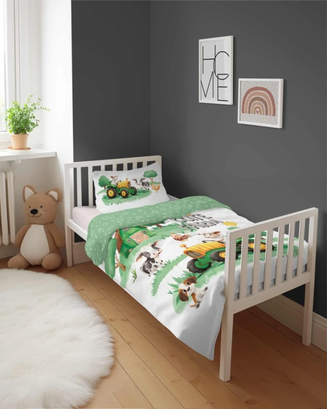 Pościel niemowlęca Bawełniana 100cm x 135cm Farma