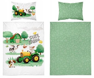 Pościel niemowlęca Bawełniana 100cm x 135cm Farma