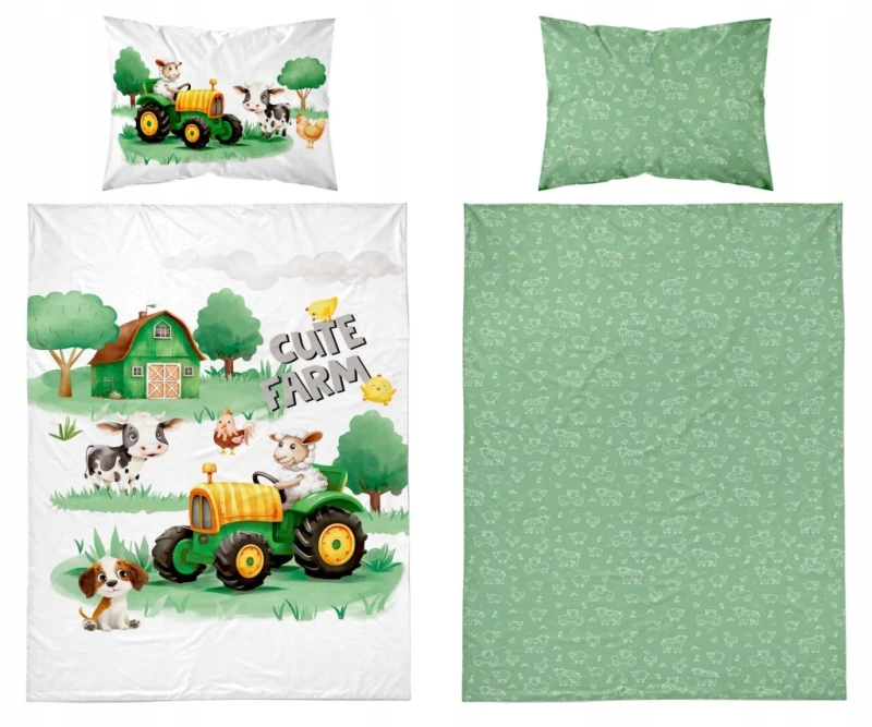 Pościel niemowlęca Bawełniana 100cm x 135cm Farma