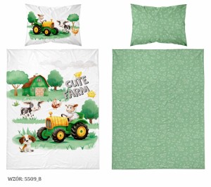Pościel niemowlęca Bawełniana 100cm x 135cm Farma