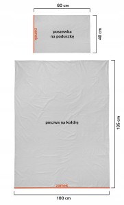 Pościel niemowlęca Bawełniana 100cm x 135cm Słodki Jeżyk