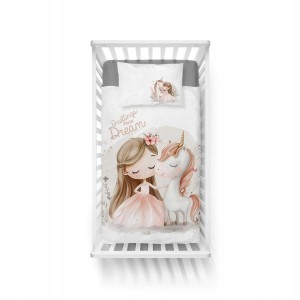 Pościel niemowlęca Bawełniana 100cm x 135cm Jednorożec