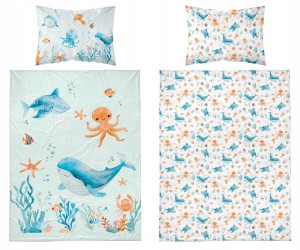Pościel niemowlęca Bawełniana 100cm x 135cm Morska Przygoda