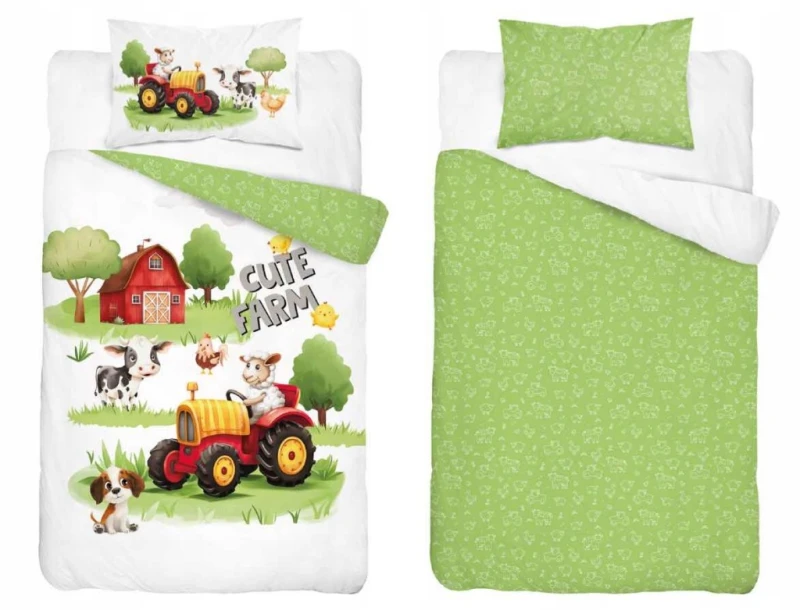 Pościel niemowlęca Bawełniana 100cm x 135cm Mała Farma