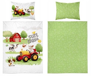 Pościel niemowlęca Bawełniana 100cm x 135cm Mała Farma