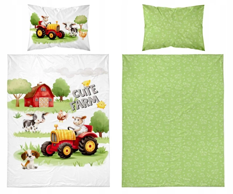Pościel niemowlęca Bawełniana 100cm x 135cm Mała Farma