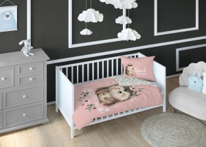 Pościel niemowlęca Bawełniana 100cm x 135cm Słodki Jeżyk