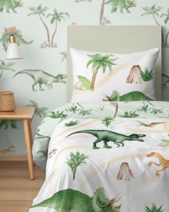 Pościel MŁODZIEŻOWA kołdra160cm x 200cm + 1xpoduszka 70cm x 80cm Dinozaur