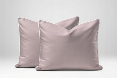 Poszewka bawełniana, MAKOSATYNA, gładka 50 x 60cm Pudrowo różowa