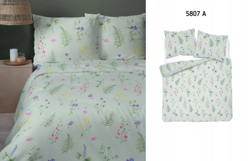 Pościel satynowa bawełna PREMIUM 140x200 + poszewka 70x80