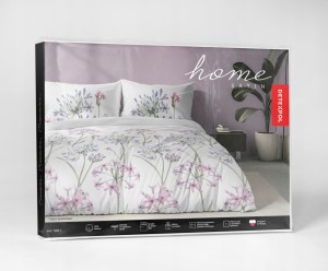 Pościel bawełniana Kwiaty 220x200 + 2 poszewki 70x80 100% bawełna