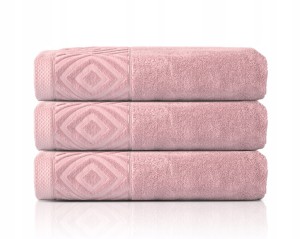 Ręcznik Kąpielowy PAULA 100x150 cm|100% Bawełna |550 g/m² |Różowy