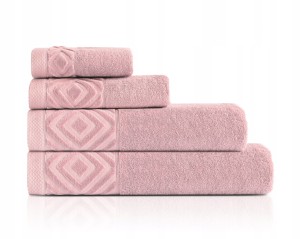 Ręcznik Kąpielowy PAULA 100x150 cm|100% Bawełna |550 g/m² |Różowy