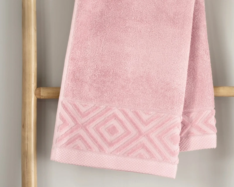 Ręcznik Kąpielowy PAULA 100x150 cm|100% Bawełna |550 g/m² |Różowy