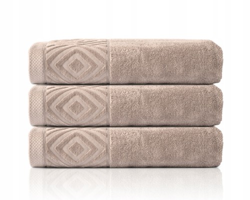 Ręcznik Kąpielowy PAULA 100x150 cm|100% Bawełna |550 g/m² |Perłowy