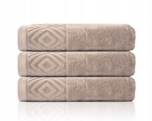 Ręcznik Kąpielowy PAULA 70x140 cm | 100% Bawełna | 550 g/m² | kolor Perłowy