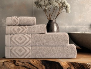 Ręcznik Kąpielowy PAULA 70x140 cm | 100% Bawełna | 550 g/m² | kolor Perłowy