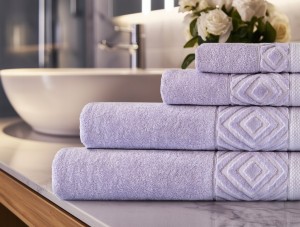 Ręcznik Kąpielowy PAULA 70x140 cm | 100% Bawełna | 550 g/m² | kolor Lila