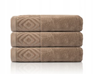 Ręcznik Kąpielowy PAULA 70x140 cm | 100% Bawełna | 550 g/m² | kolor Taupe