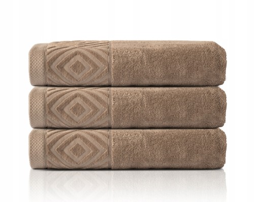 Ręcznik Kąpielowy PAULA 70x140 cm | 100% Bawełna | 550 g/m² | kolor Taupe