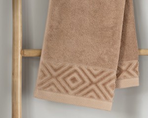 Ręcznik Kąpielowy PAULA 70x140 cm | 100% Bawełna | 550 g/m² | kolor Taupe