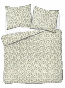 Pościel bawełniana 220x200 Perkal + 2x 70x80 Kwiaty Komplet Premium