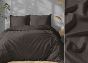 Pościel Adamaszek Bawełna 180x200 + 2x 70x80 Komplet kolor Mocha