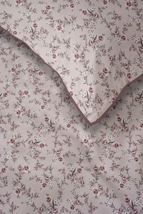 Pościel bawełniana 220x200 Perkal + 2x 70x80 Kwiaty Komplet Premium