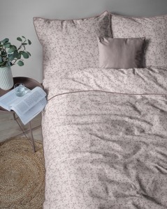Pościel bawełniana 220x200 Perkal + 2x 70x80 Kwiaty Komplet Premium