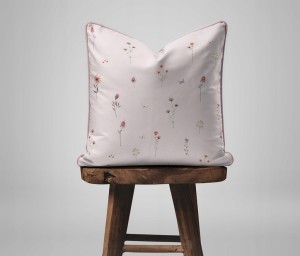 Pościel bawełniana 220x200 Perkal + 2x 70x80 Kwiaty Komplet Premium