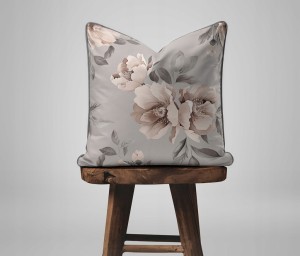 Pościel bawełniana 220x200 Perkal + 2x 70x80 Kwiaty Komplet Premium