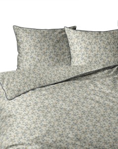 Pościel bawełniana 160x200 Perkal + 2x 70x80 Kwiaty Komplet Premium