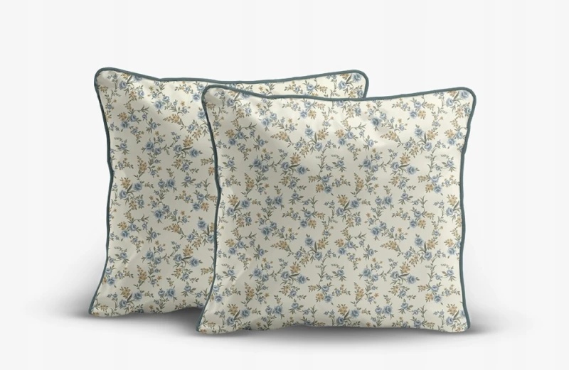 Pościel bawełniana 160x200 Perkal + 2x 70x80 Kwiaty Komplet Premium