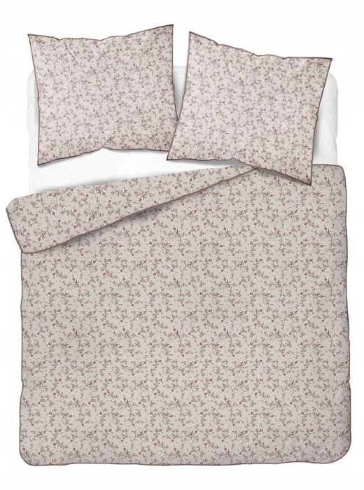 Pościel bawełniana 160x200 Perkal + 2x 70x80 Kwiaty Komplet Premium