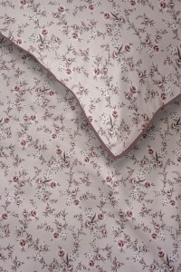 Pościel bawełniana 160x200 Perkal + 2x 70x80 Kwiaty Komplet Premium