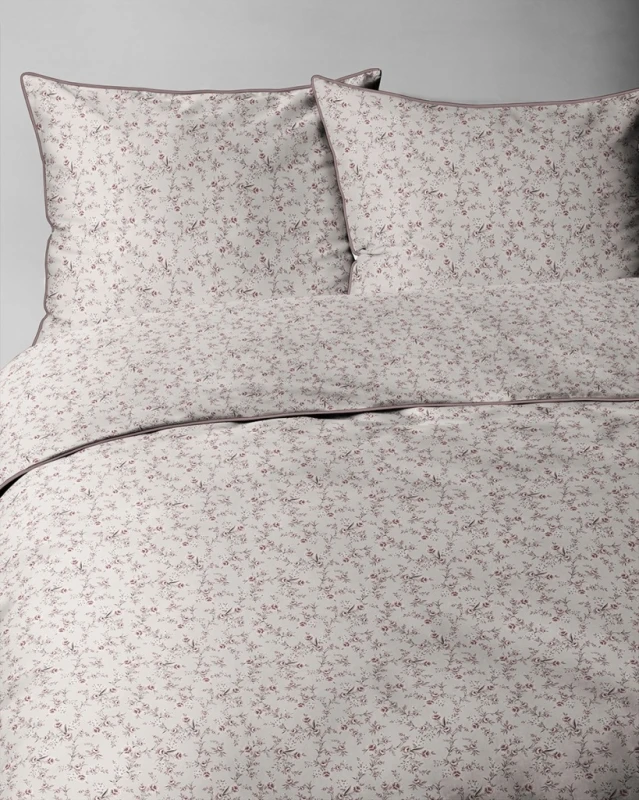 Pościel bawełniana 160x200 Perkal + 2x 70x80 Kwiaty Komplet Premium