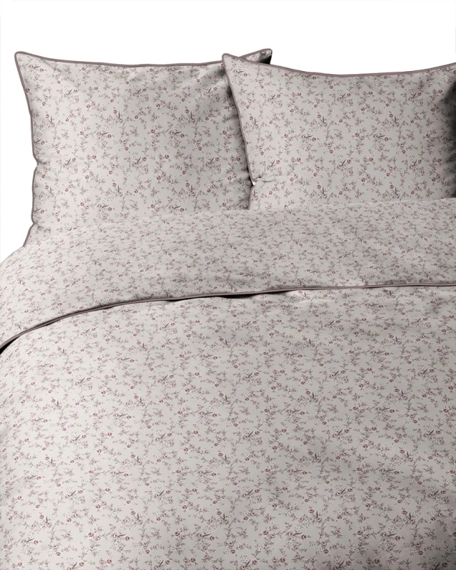 Pościel bawełniana 160x200 Perkal + 2x 70x80 Kwiaty Komplet Premium