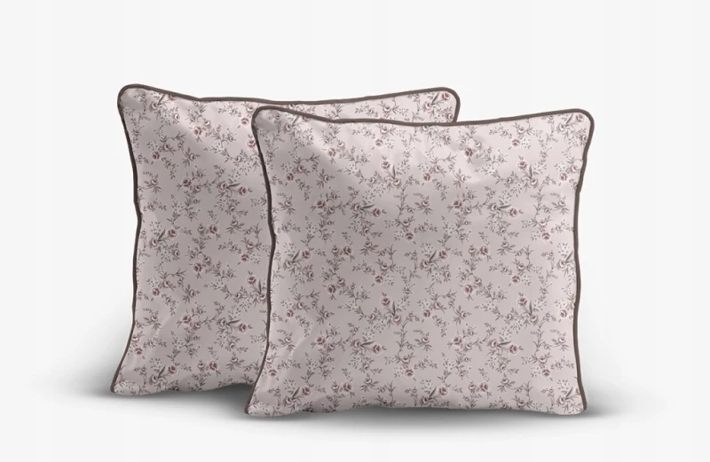Pościel bawełniana 160x200 Perkal + 2x 70x80 Kwiaty Komplet Premium