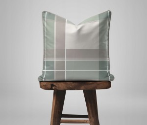 Pościel bawełniana 160x200 Perkal + 2x 70x80 Krata Komplet Premium