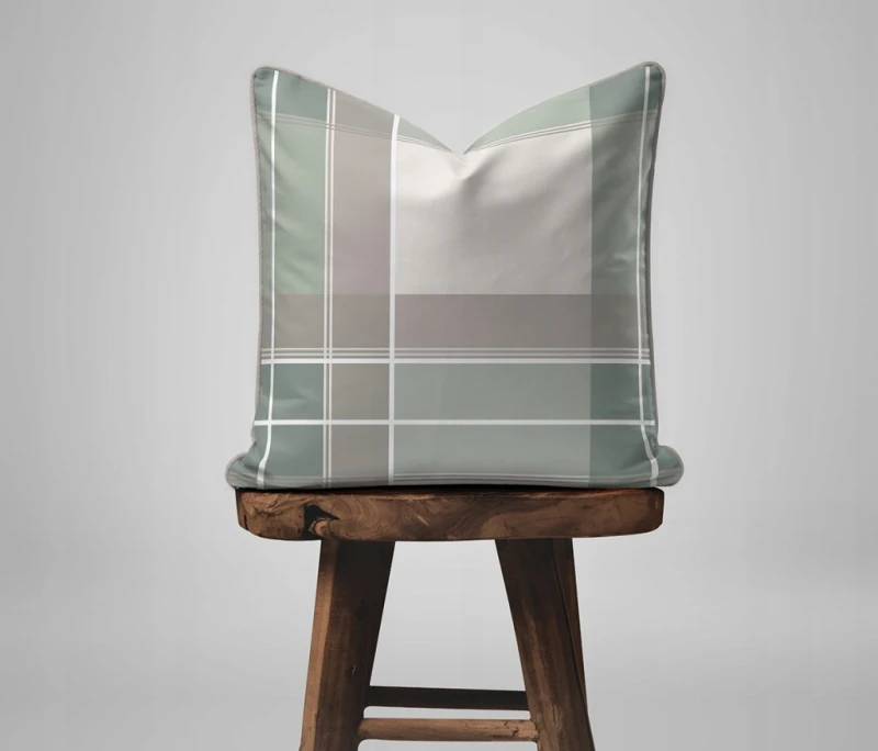 Pościel bawełniana 160x200 Perkal + 2x 70x80 Krata Komplet Premium