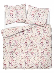 Pościel bawełniana 160x200 Perkal + 2x 70x80 Kwiaty Komplet Premium