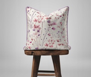 Pościel bawełniana 160x200 Perkal + 2x 70x80 Kwiaty Komplet Premium