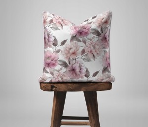 Pościel bawełniana 160x200 Perkal + 2x 70x80 Kwiaty Komplet Premium