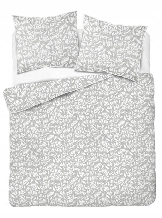 Pościel bawełniana 160x200 Perkal + 2x 70x80 Kwiaty Komplet Premium