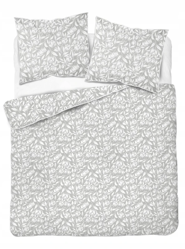 Pościel bawełniana 160x200 Perkal + 2x 70x80 Kwiaty Komplet Premium